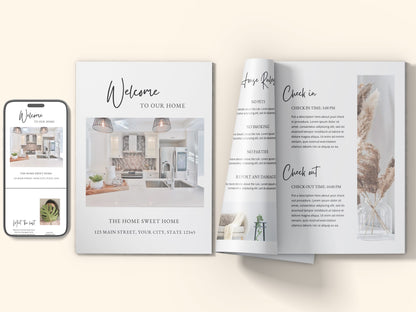 Modern Minimalist Getaway Host Manual Template