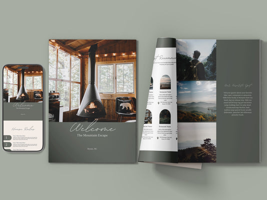 Charming Countryside Cottage Guest Handbook Template