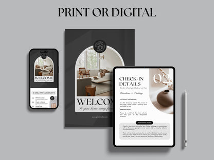 Elegant Urban Chic Welcome Book Template