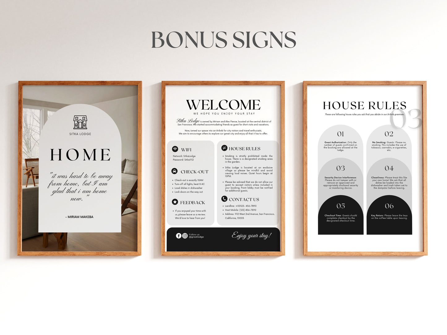 Elegant Urban Chic Welcome Book Template