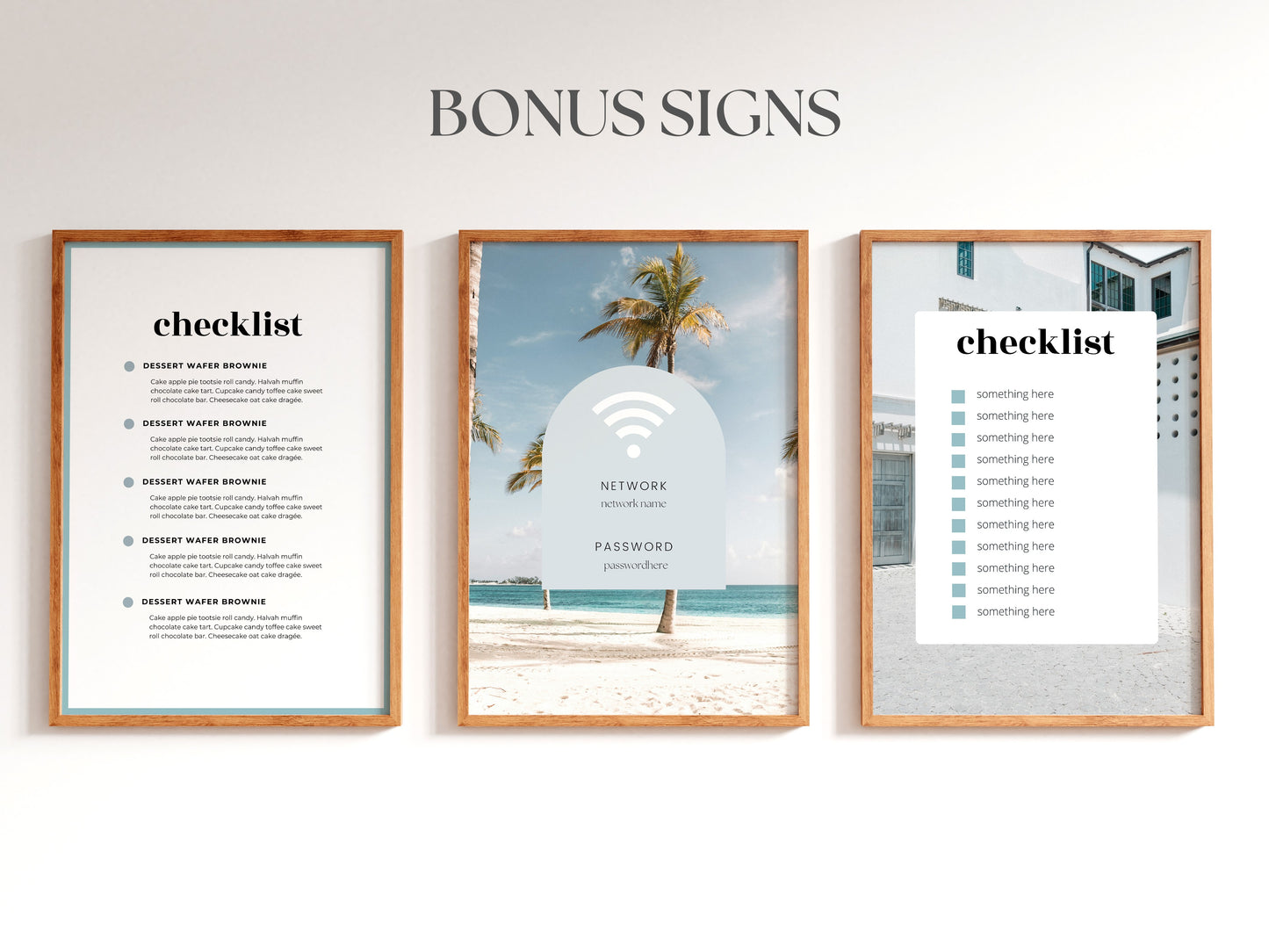 Ocean Breeze Welcome Book Template