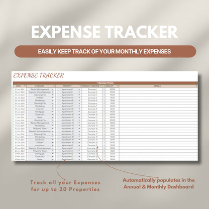 Airbnb Multi-Property Tracker Google Sheets Template