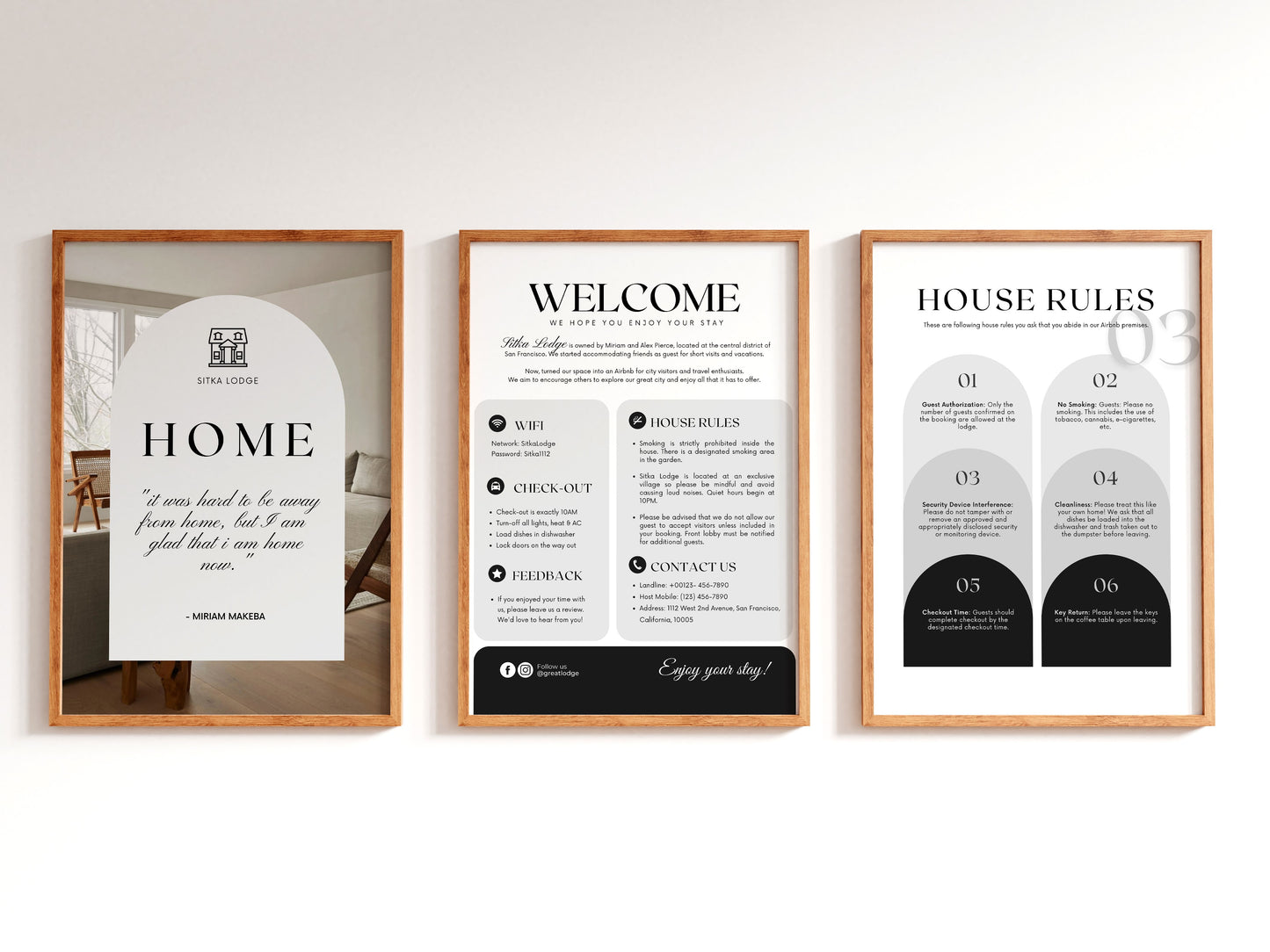 Elegant Urban Chic Welcome Sign Templates