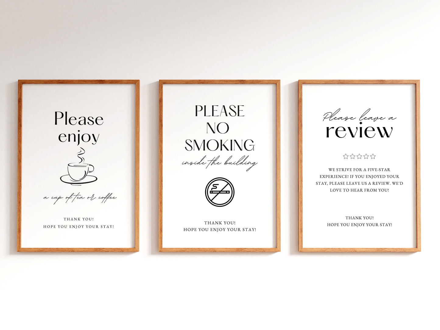 Modern Minimalist Getaway Welcome Sign Templates