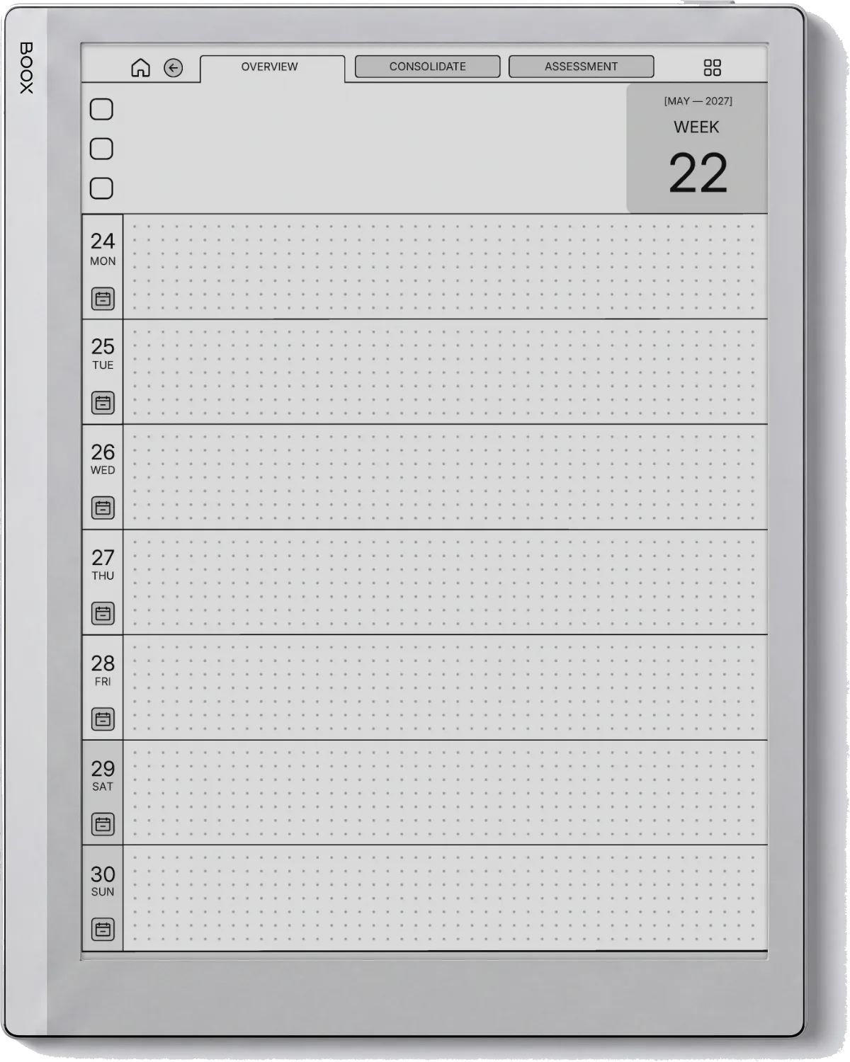 Daily Planner Boox Go 10.3 page 1