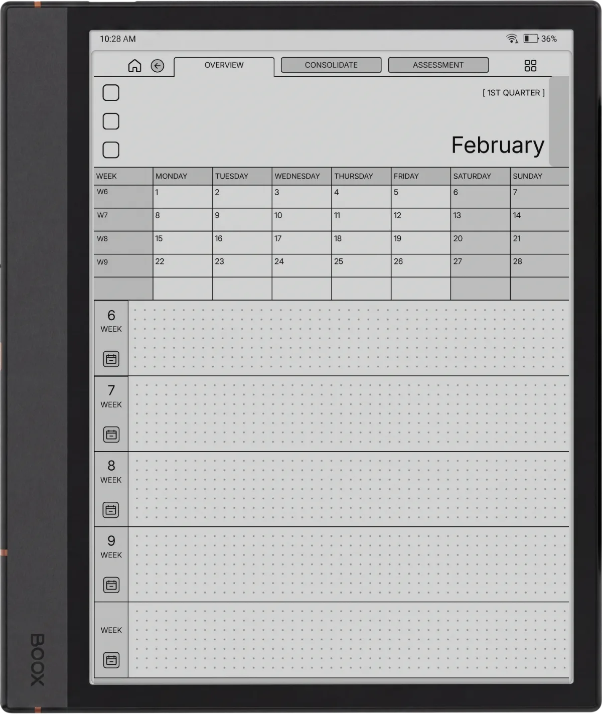 Boox Go 10.3 Daily Planner The Daily Planner page 3