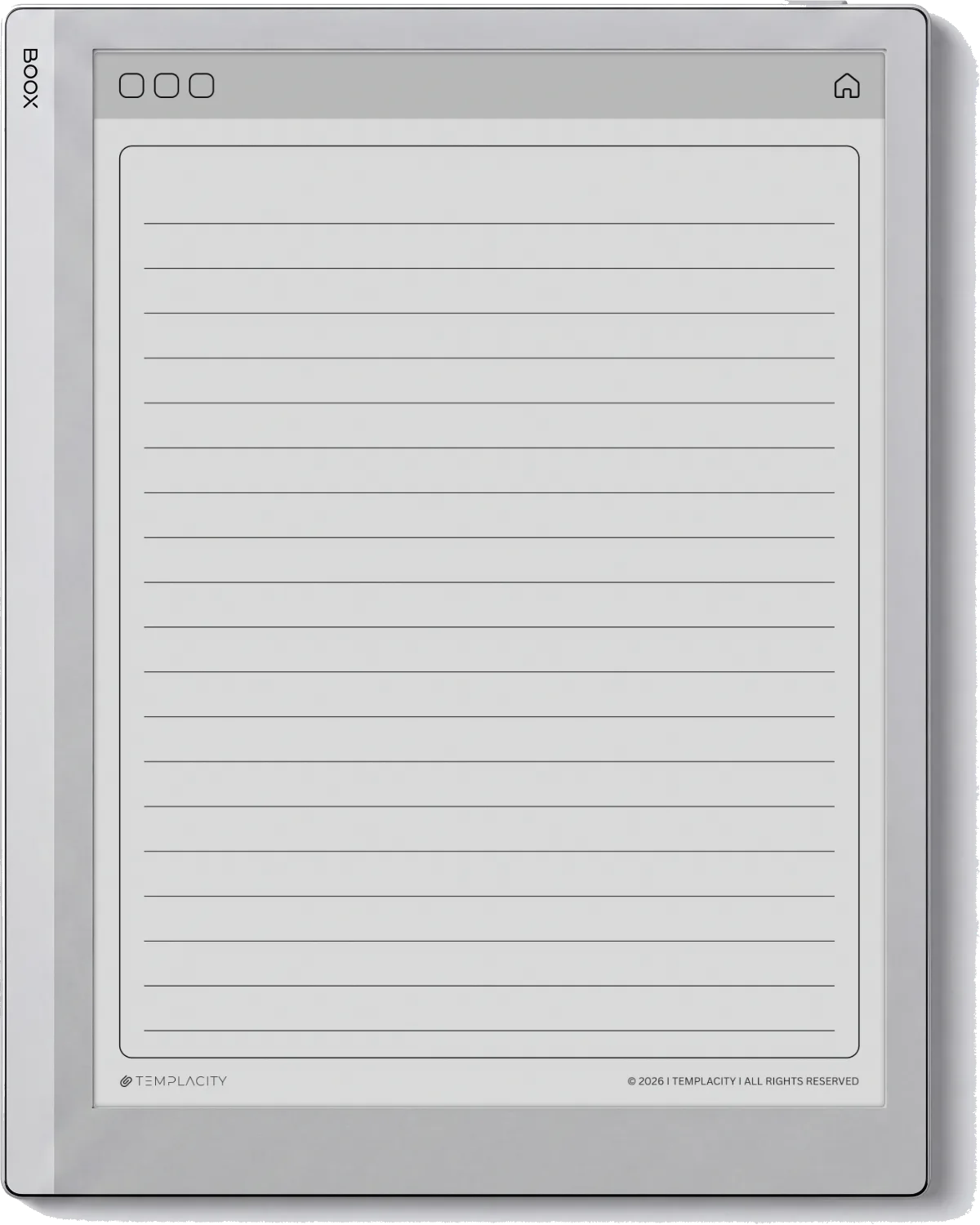 Lined Notes — Boox Go 10.3