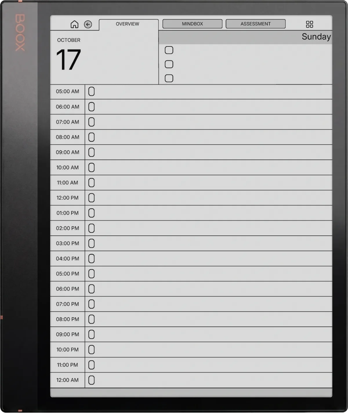 Daily Planner Boox Note Air 3 page 4