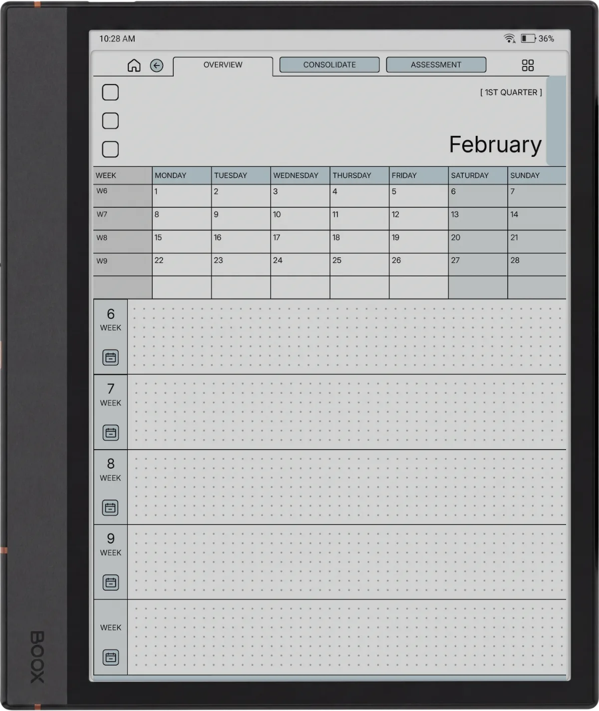 Daily Planner Boox Note Max page 3