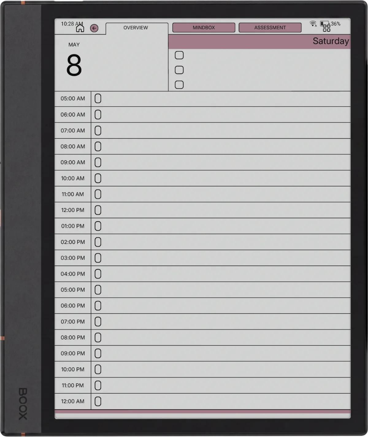 Boox Note Max Daily Planner The Daily Planner page 4
