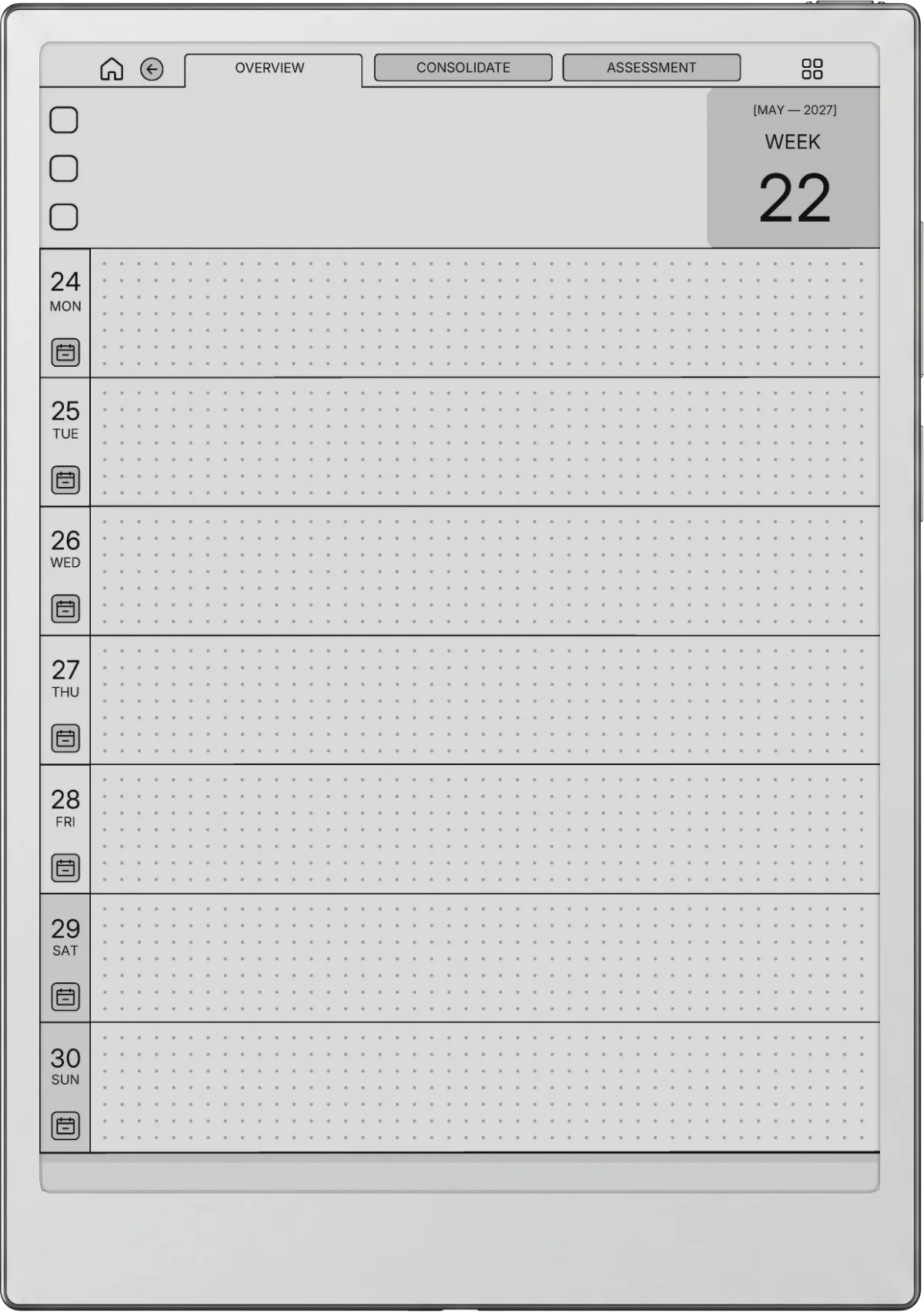 Daily Planner iFLYTEK AINOTE 2 page 1