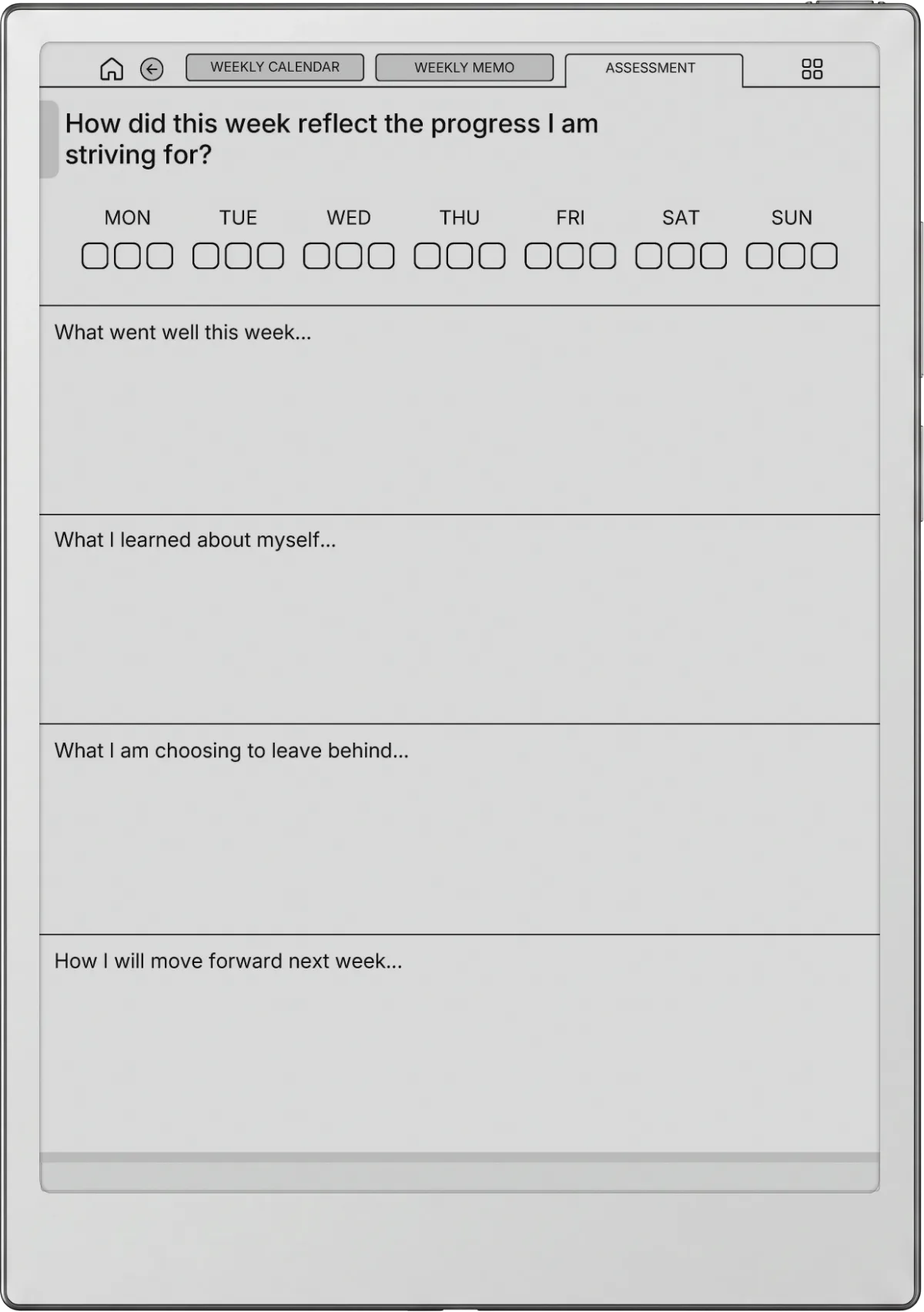 Weekly Planner iFLYTEK AINOTE 2 page 5