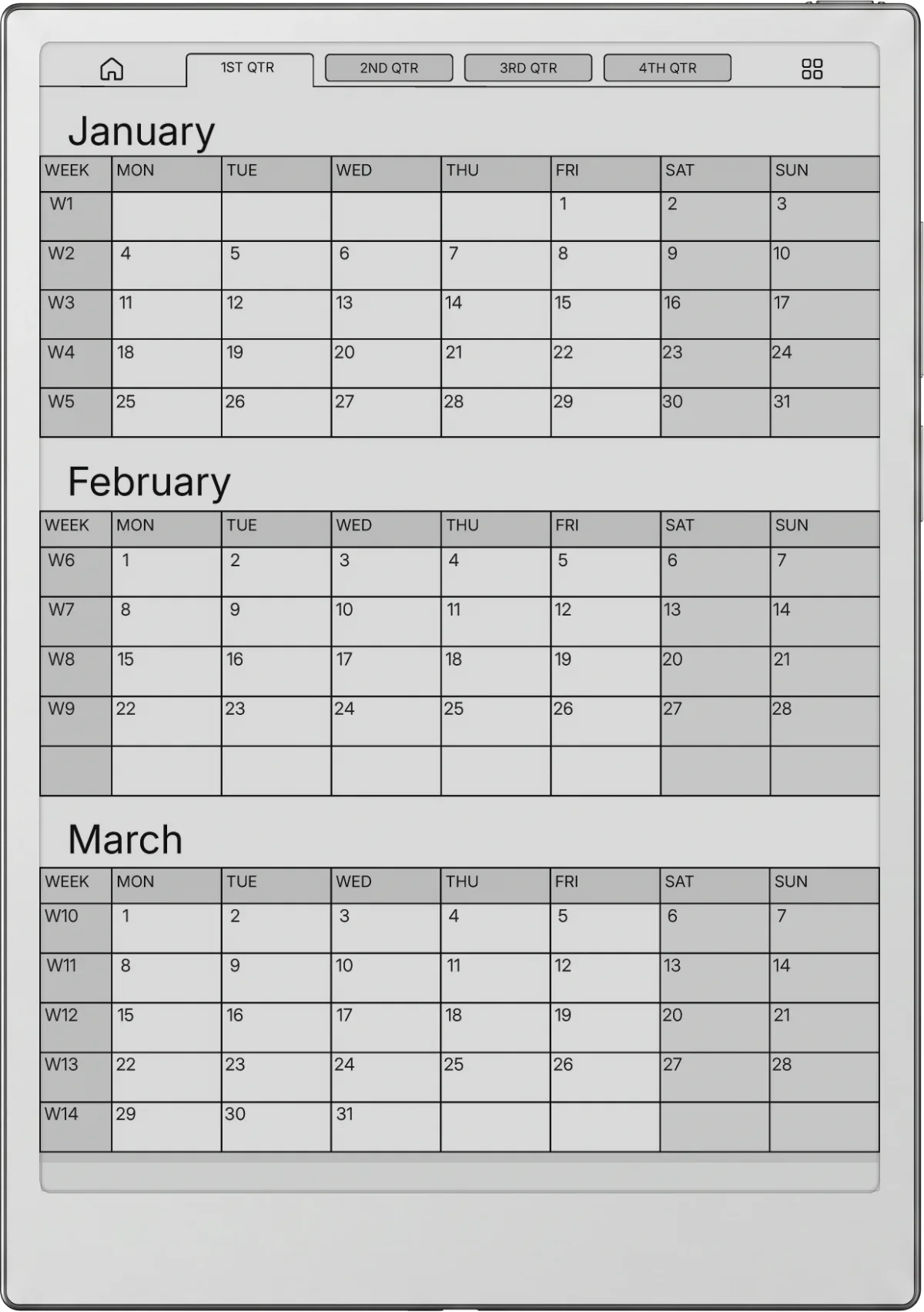 Weekly Planner iFLYTEK AINOTE 2 page 6