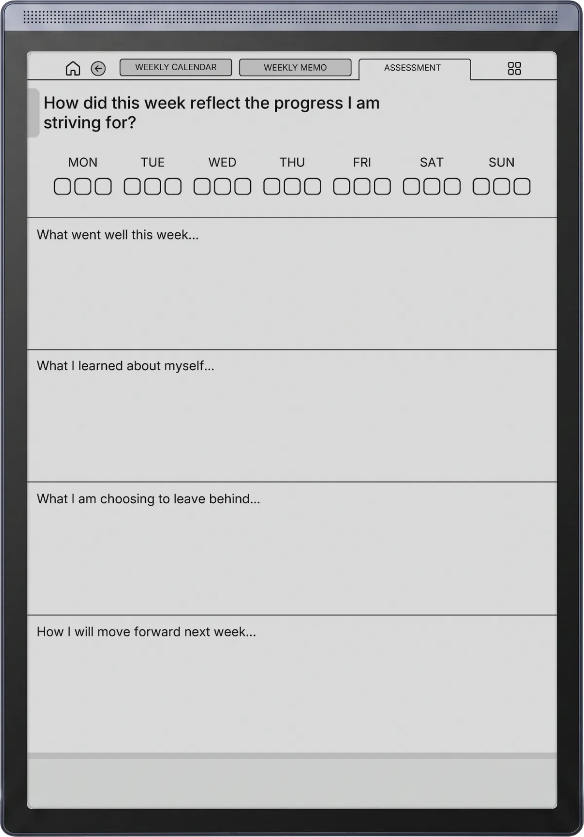 Weekly Planner iFLYTEK AINOTE Air 2 page 5