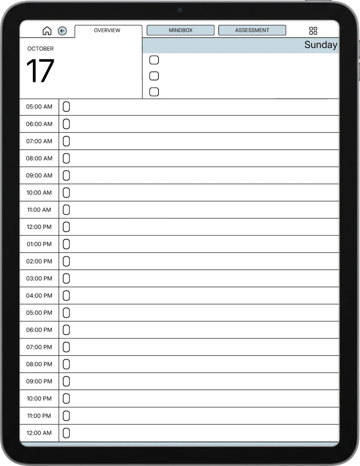 Daily Planner iPad page 4