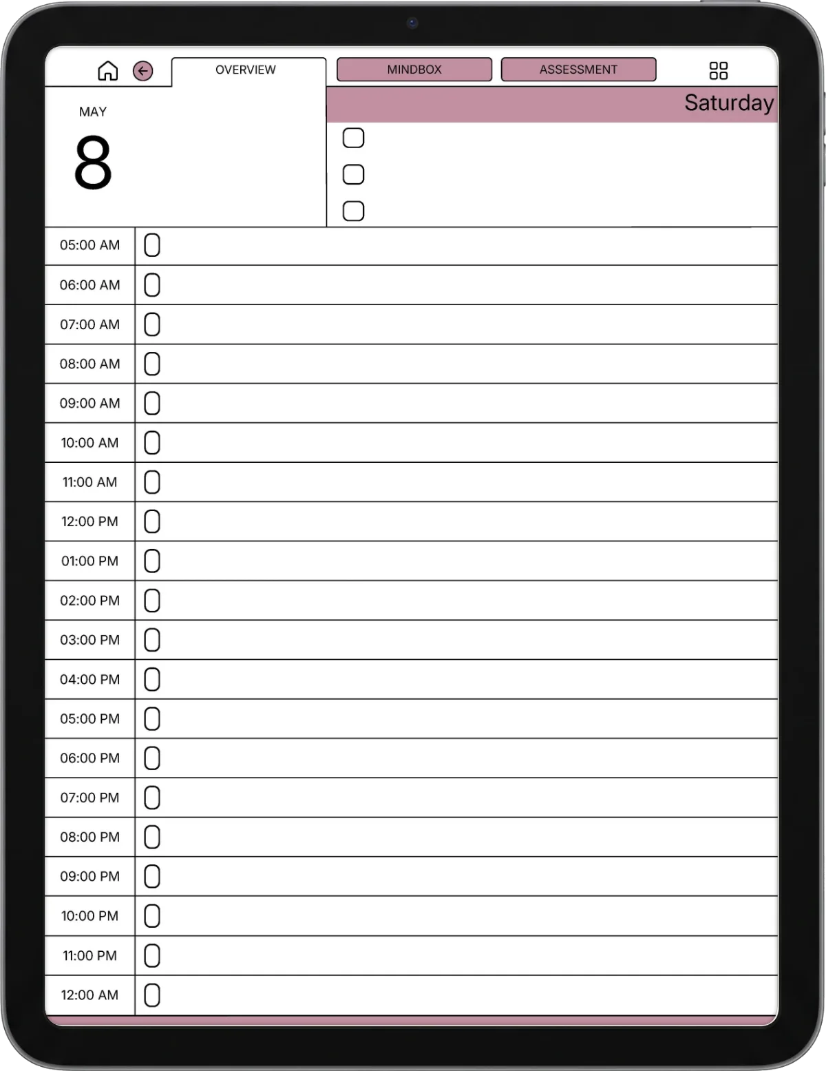Daily Planner iPad page 4