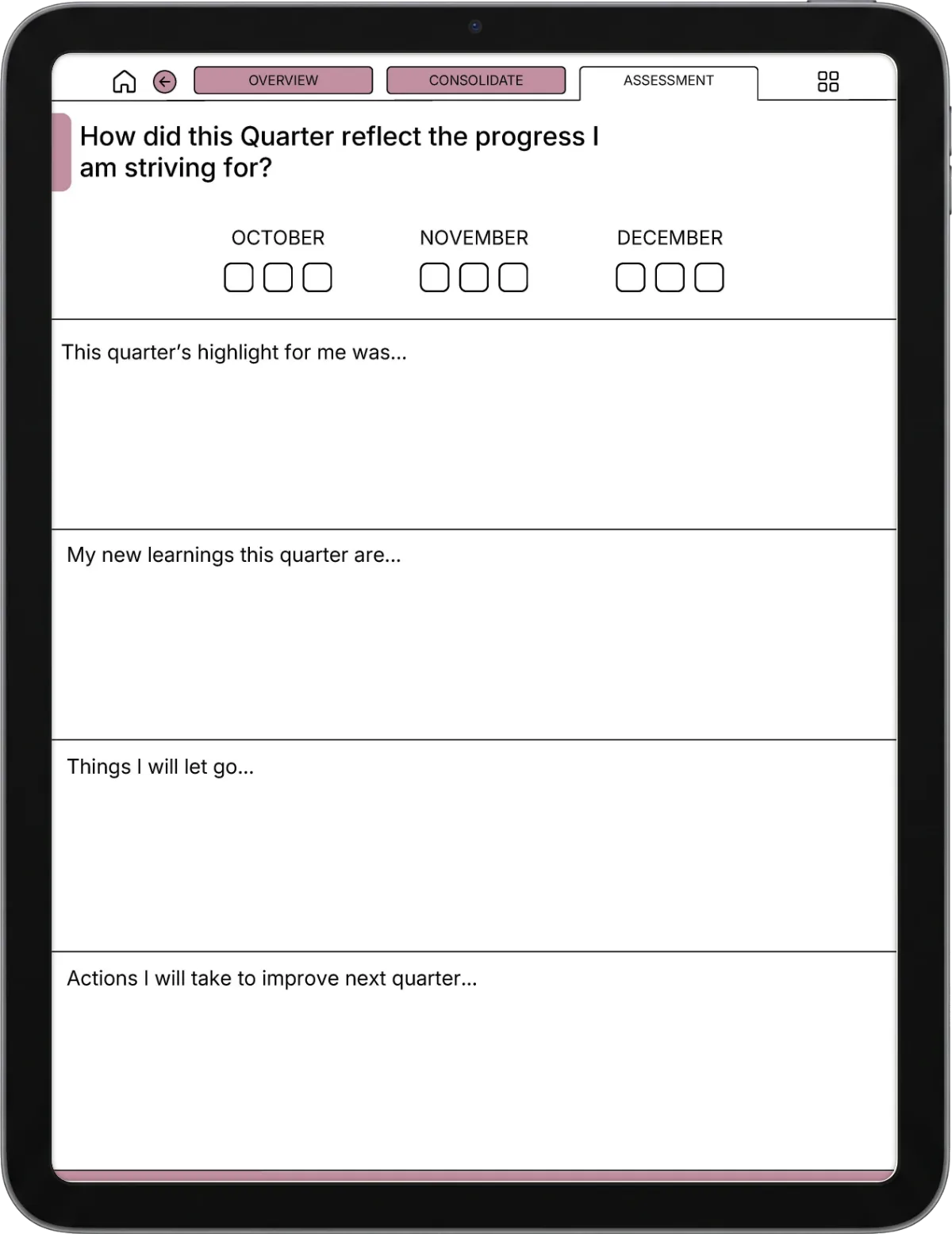 Daily Planner iPad page 5