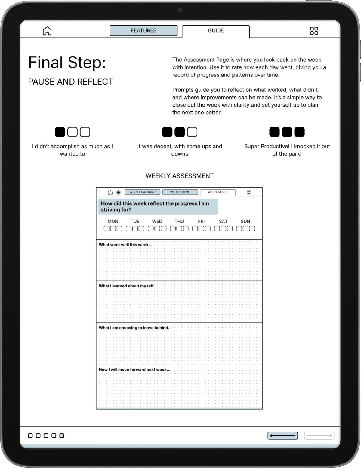 Weekly Planner iPad page 2