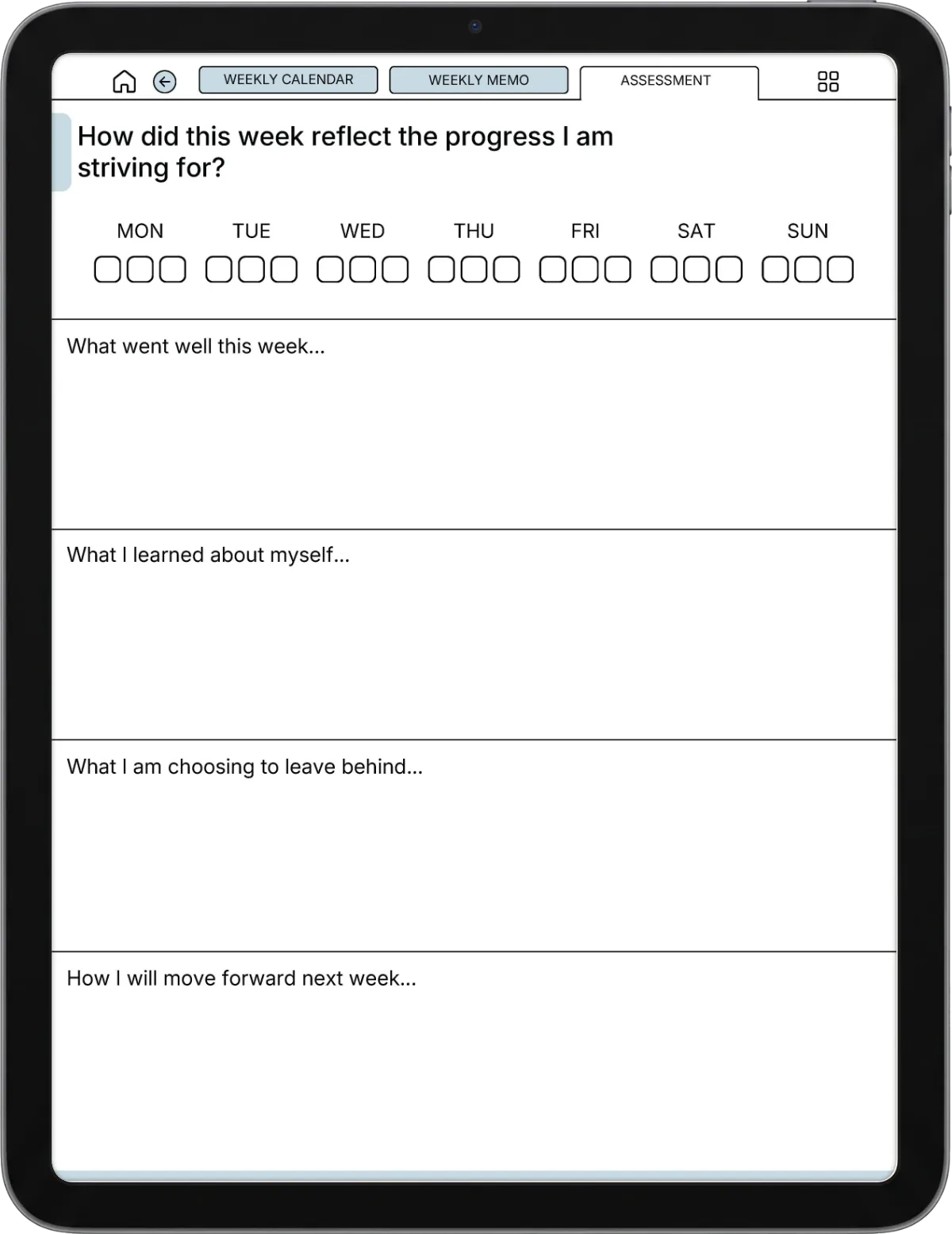 Weekly Planner iPad page 5