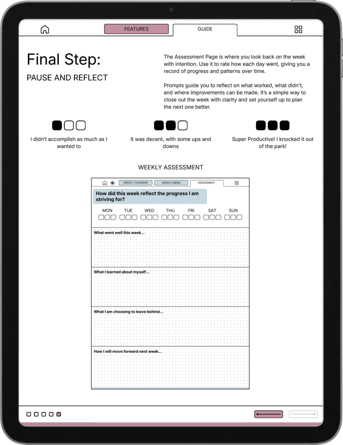 Weekly Planner iPad page 2