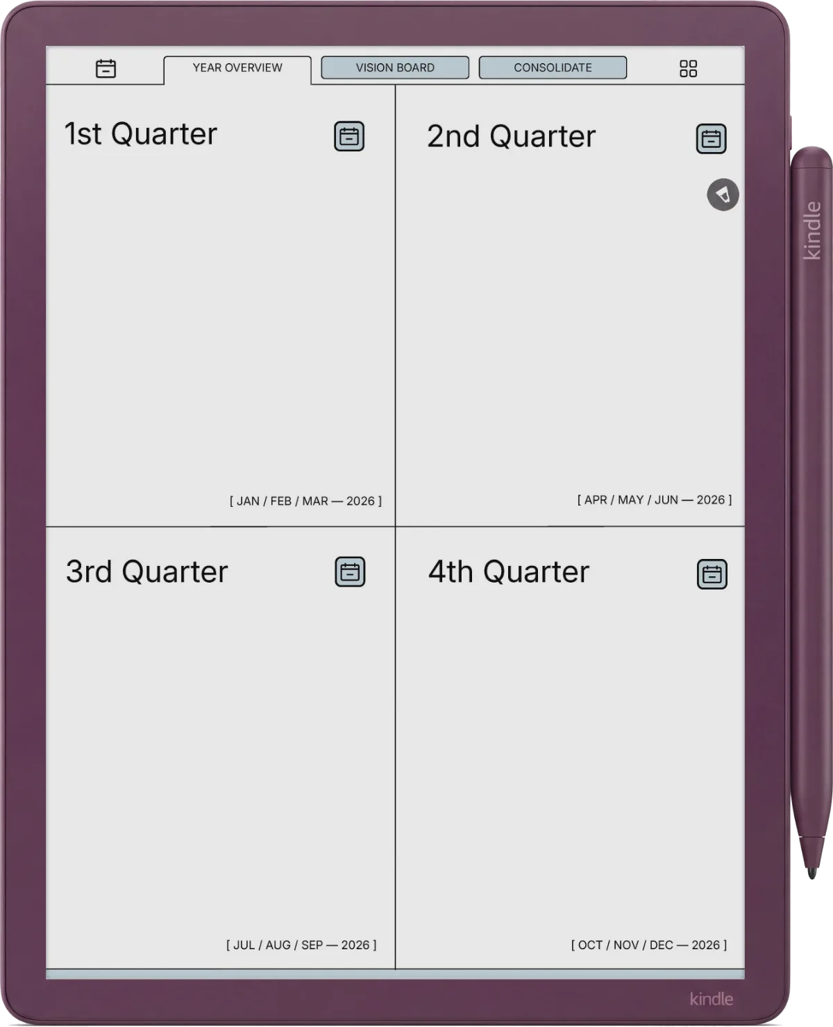 Daily Planner Kindle Scribe Colorsoft page 2