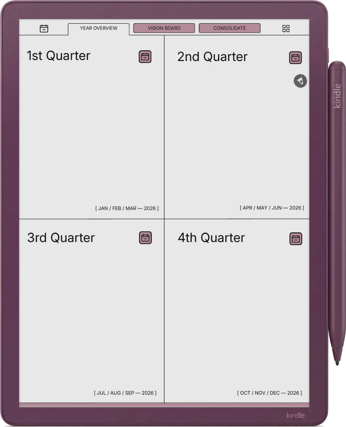 Kindle Scribe Colorsoft Daily Planner The Daily Planner page 2