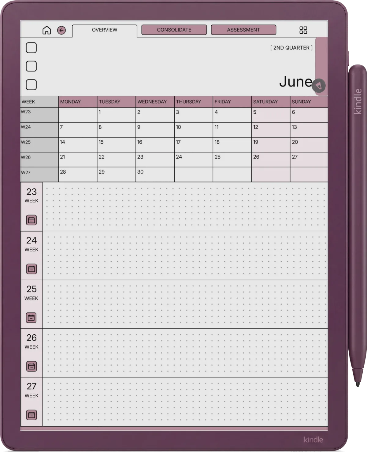 Kindle Scribe Colorsoft Daily Planner The Daily Planner page 3