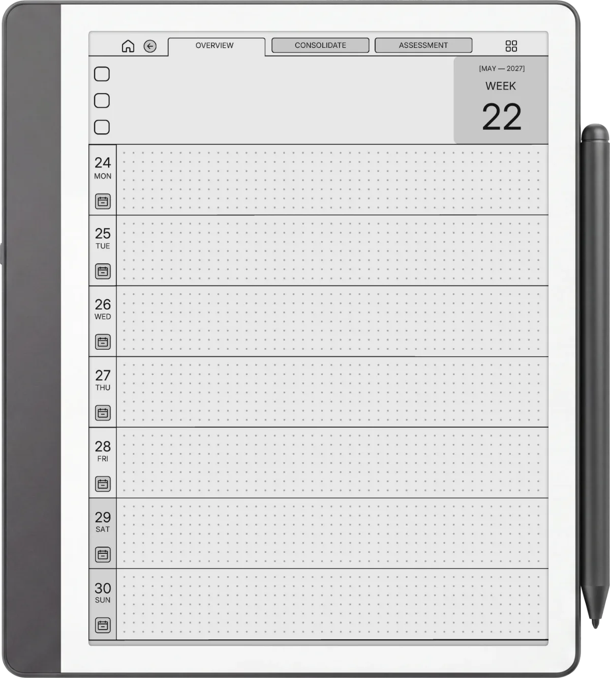 Kindle Scribe Daily Planner The Daily Planner page 1