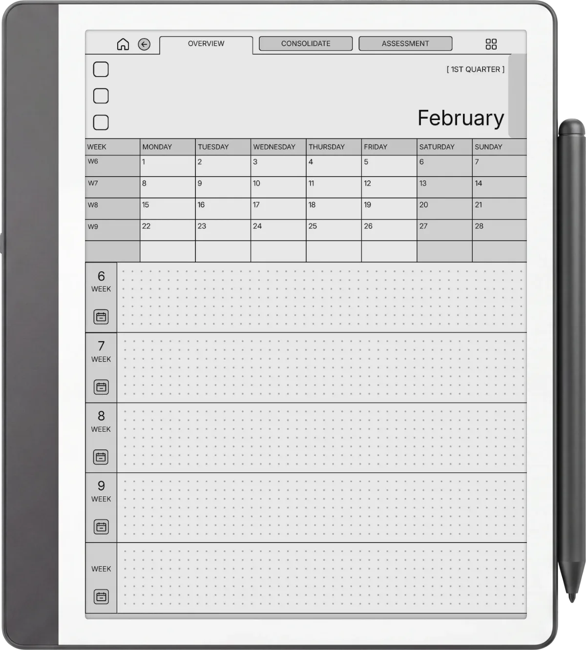 Kindle Scribe Daily Planner The Daily Planner page 3