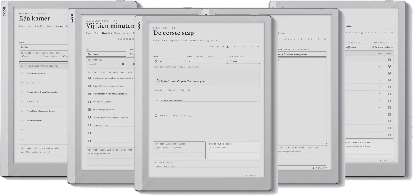 The Planner · ADHD-schoonmaakplanner