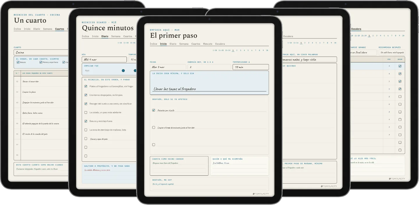 Planificador de limpieza para TDAH