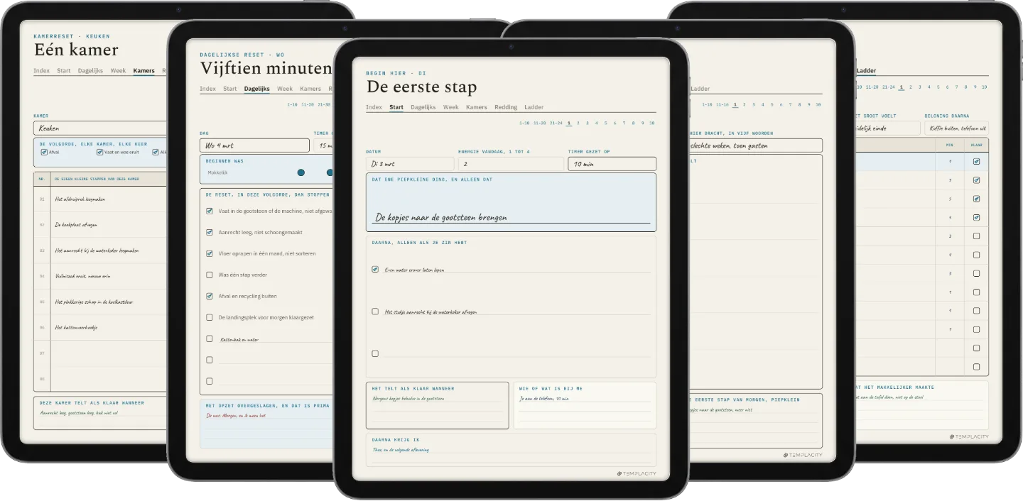 The Planner · ADHD-schoonmaakplanner