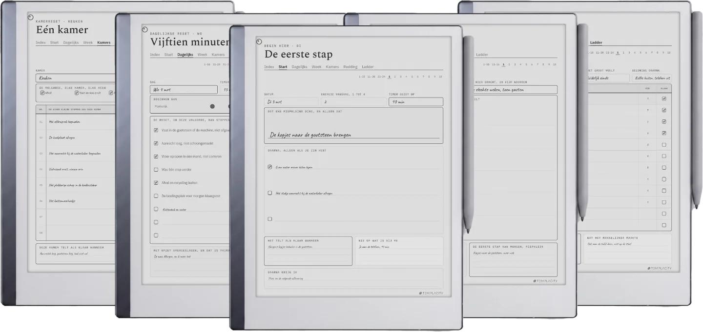 The Planner · ADHD-schoonmaakplanner