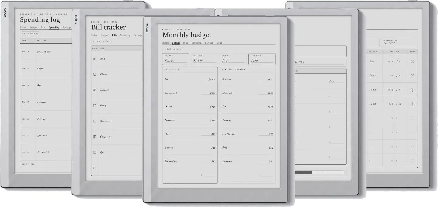 The Planner · Budget