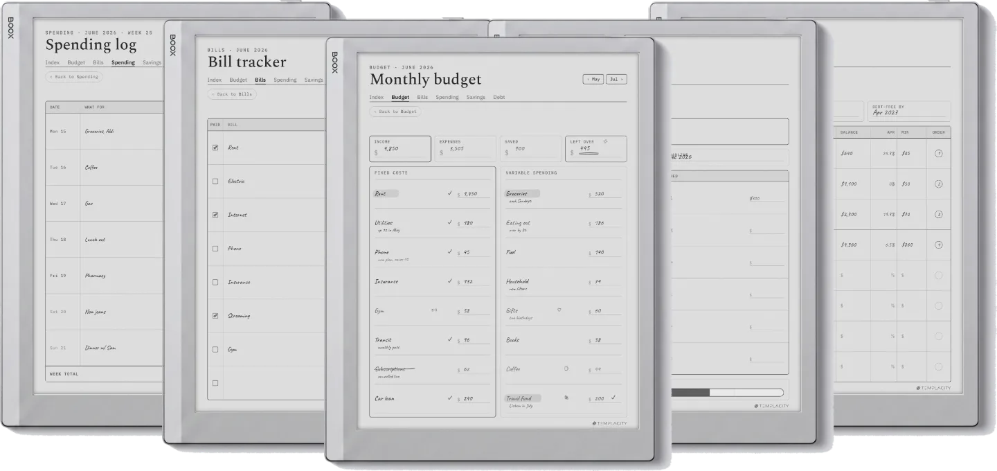 The Planner · Budget