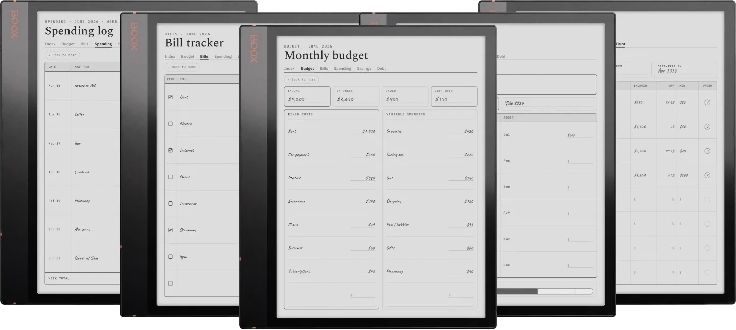 The Planner · Budget