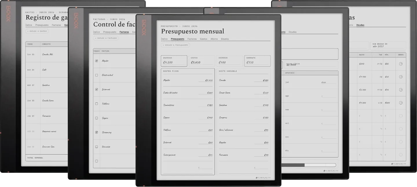 The Planner · Presupuesto
