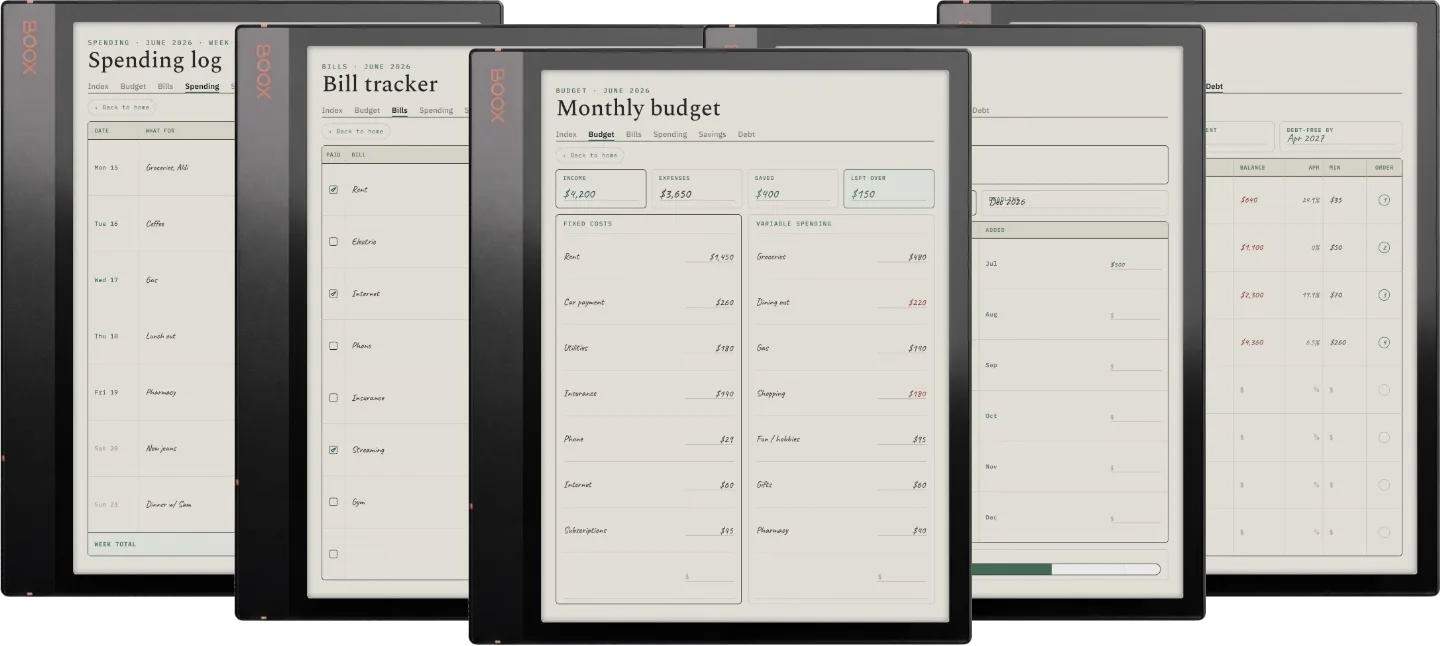 The Planner · Budget