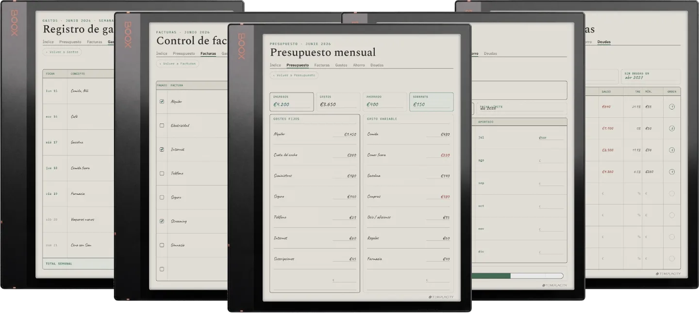 The Planner · Presupuesto