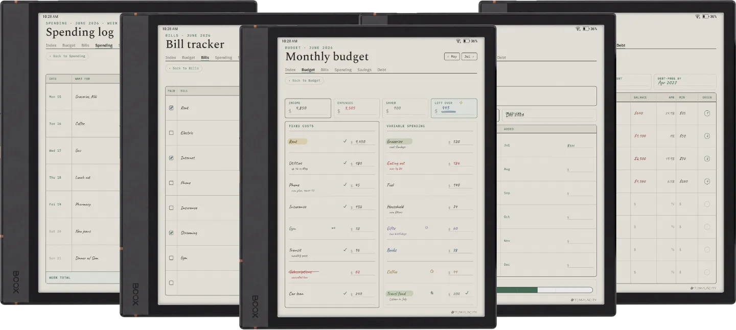 Digital Budget Planner