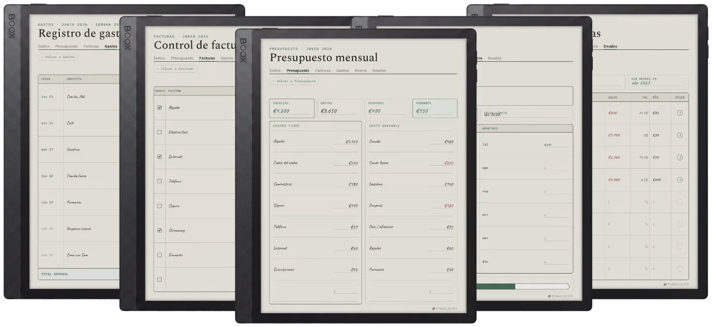 The Planner · Presupuesto