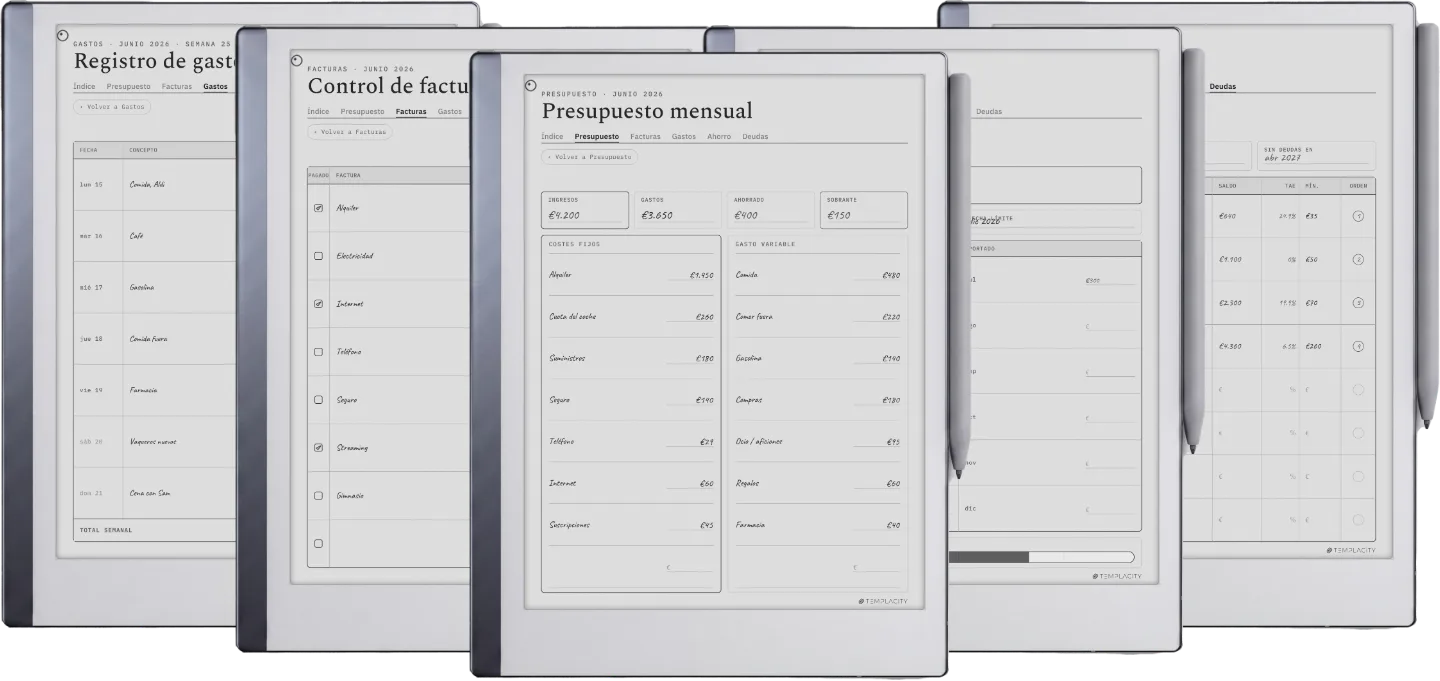 The Planner · Presupuesto