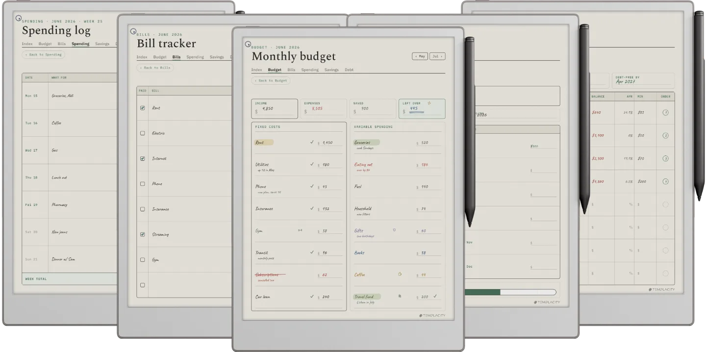 Digital Budget Planner