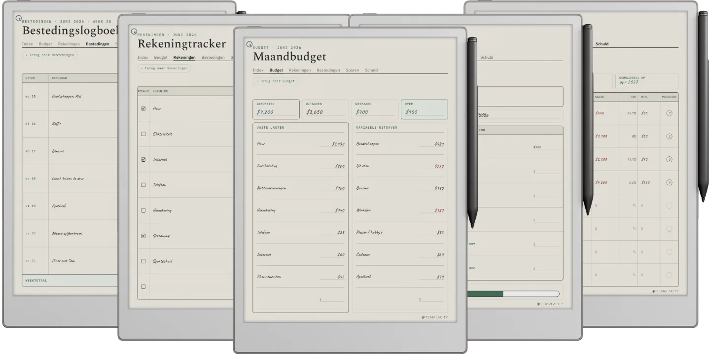 Digitale budgetplanner