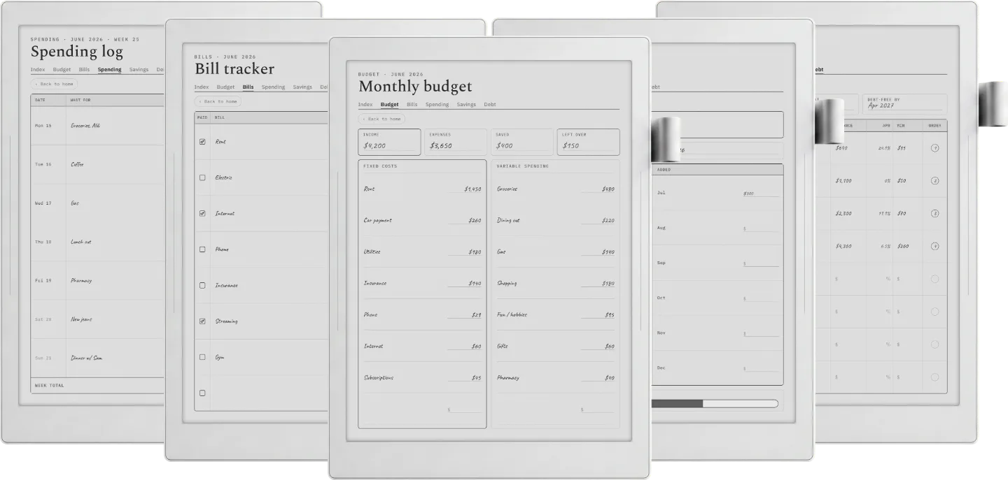 Digital Budget Planner
