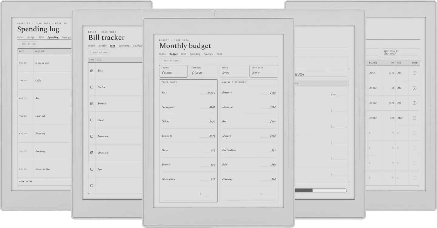 Digital Budget Planner