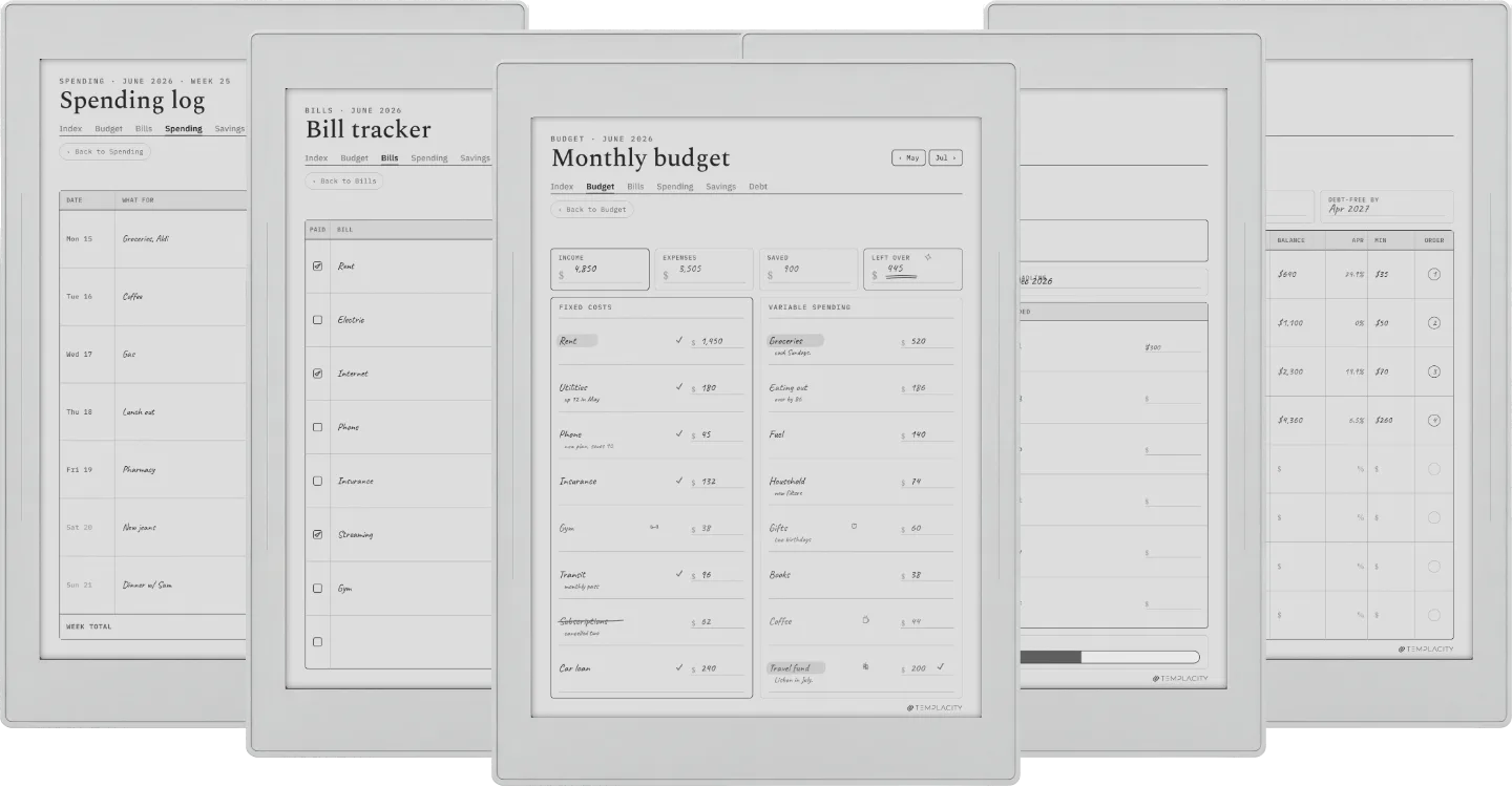 Digital Budget Planner
