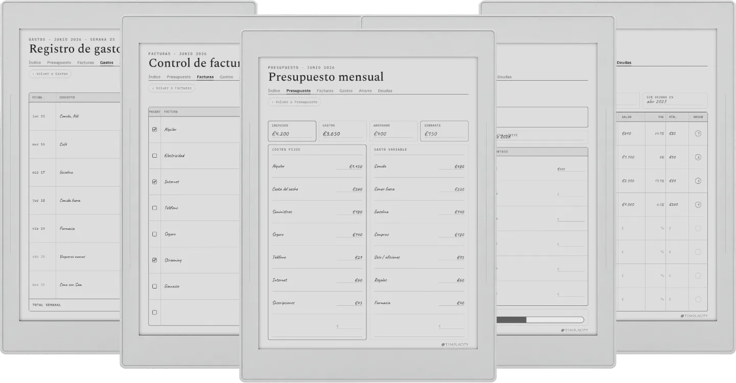 The Planner · Presupuesto