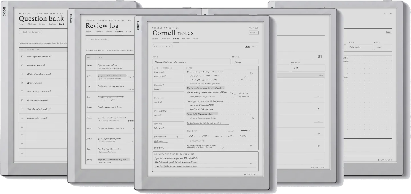 Cornell Notes Template