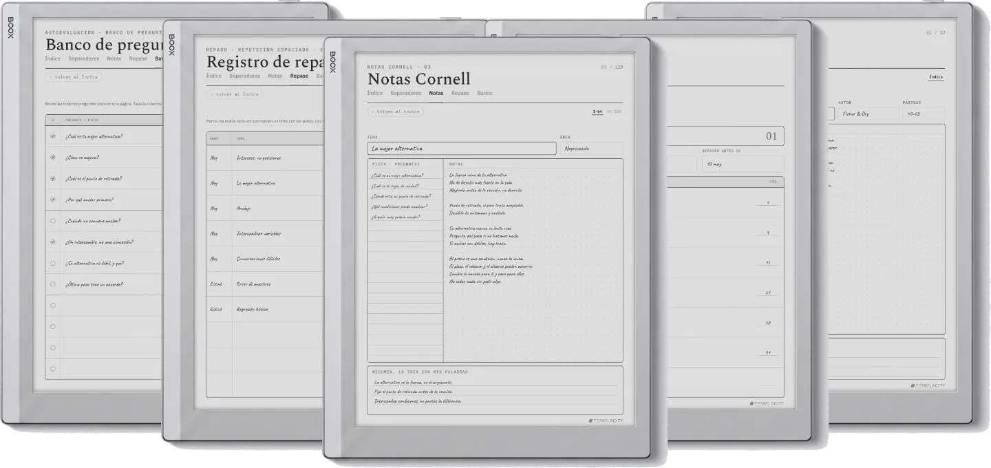 The Planner · Notas Cornell